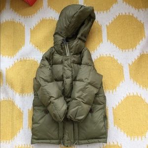 Army Green Crewcuts Puffer Jacket